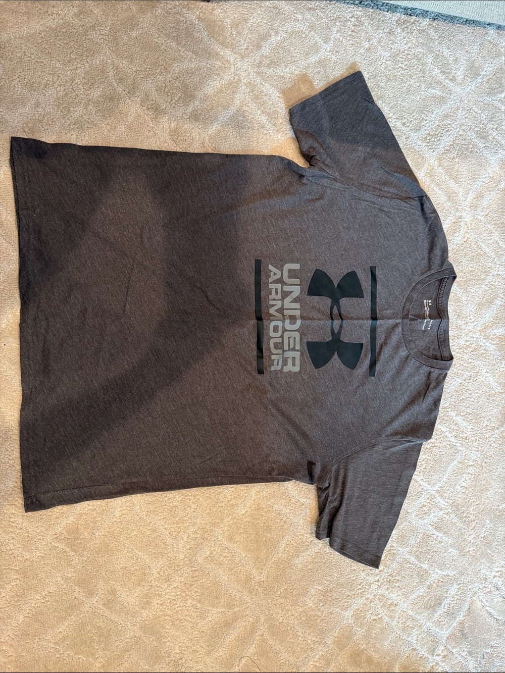 Under Armour Dark Gray Performance Logo Short Sleeve Tee